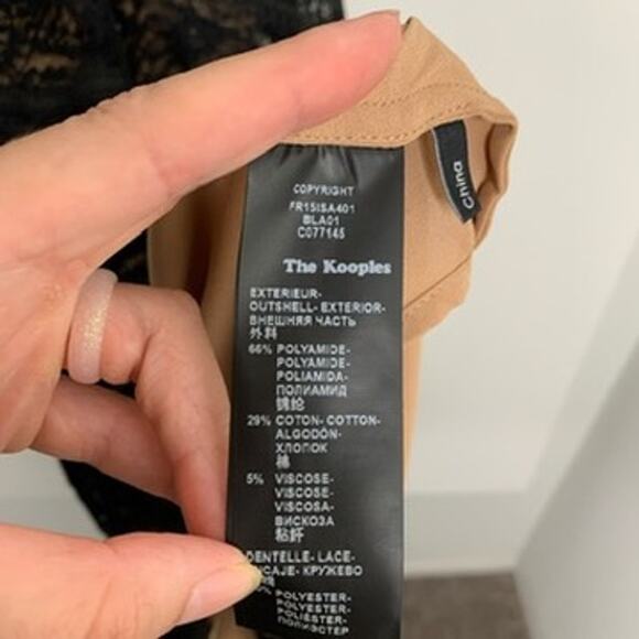 The Kooples Openwork Lace Black Maxi Dress Womens Small - Picture 14 of 15